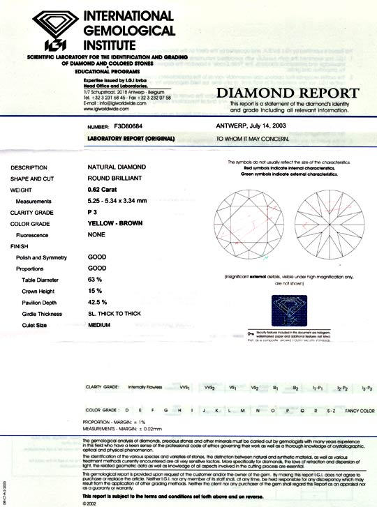 Foto 9 - Diamant 0,62 ct Brillant IGI Natural Yellow Brown, D5059