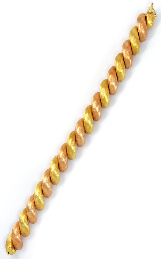 Foto 3 - Bicolor Armband Halbkreise gewölbt Gelbgold-Rotgold 18K, K2607
