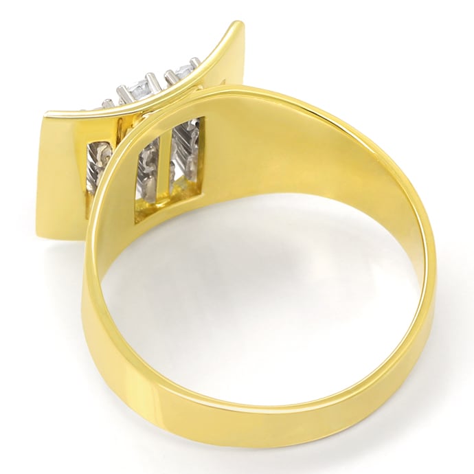 Foto 3 - Design-Ring 0,4ct Brillanten in 585er Gelbgold-Weißgold, Q1466