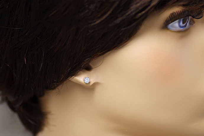 Foto 2 - Weißgold-Ohrringe mit 0,39ct Brillanten, HRD Expertise, R7822