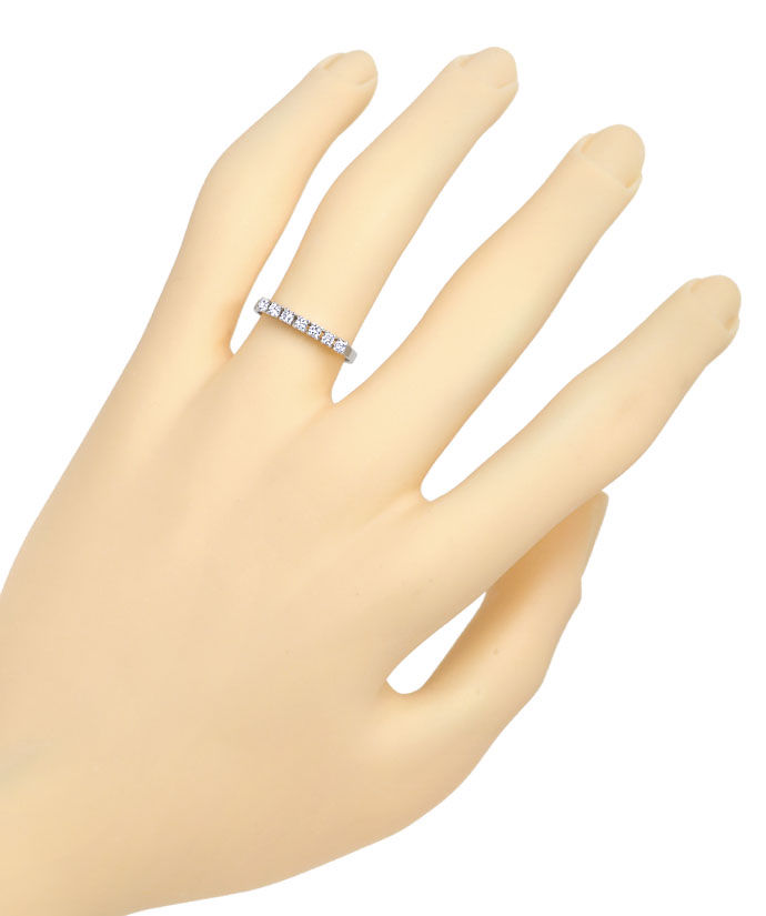 Foto 4 - Halbmemory Allianz Ring 0,18ct Diamanten, 14K Weißgold, R8543