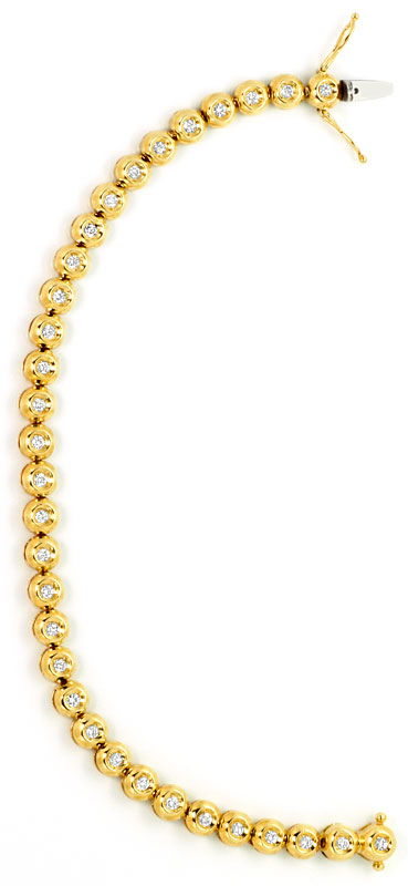Foto 3 - Brillantenarmband Tennis Armband 1ct Diamanten 14K Gold, S4675