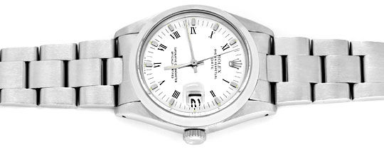 Foto 1 - Rolex Date Herren-Armband-Uhr Oyster Edel Stahl, Topuhr, U1188