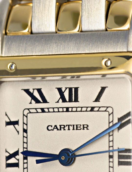 Foto 3 - Cartier Panthere Herren Uhr, drei Streifen Gold, Topuhr, U1278
